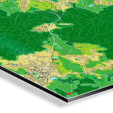 Aachen-Karte [Jalma Design] Detail | Weltkarte Landkarte Stadtkarte von mapdid
