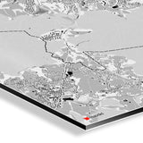 Aachen-Karte [Kaia Design] Detail | Weltkarte Landkarte Stadtkarte von mapdid