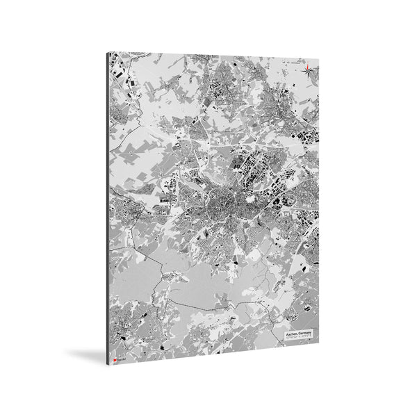 Aachen-Karte [Kaia Design] Weltkarte Landkarte Stadtkarte von mapdid