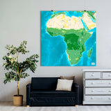 Afrika-Karte [Jalma Design] im Raum 1 | Weltkarte Landkarte Stadtkarte von mapdid