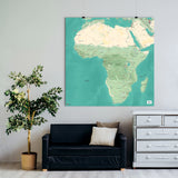 Afrika-Karte [Nani Design] im Raum 1 | Weltkarte Landkarte Stadtkarte von mapdid
