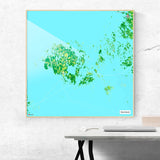 Åland-Inseln Landkarte [Jalma Design] im Raum 2 | Weltkarte Landkarte Stadtkarte von mapdid