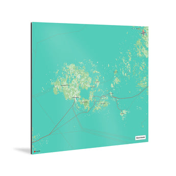Åland-Inseln Landkarte [Nani Design] Weltkarte Landkarte Stadtkarte von mapdid