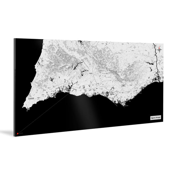 Algarve-Karte [Kaia Design] Weltkarte Landkarte Stadtkarte von mapdid