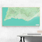 Algarve-Karte [Nani Design] im Raum 2 | Weltkarte Landkarte Stadtkarte von mapdid