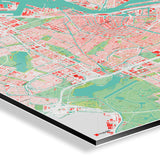 Amsterdam-Karte [Nani Design] Details | Weltkarte Landkarte Stadtkarte von mapdid