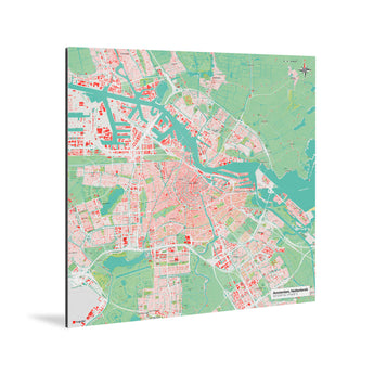 Amsterdam-Karte [Nani Design] Weltkarte Landkarte Stadtkarte von mapdid
