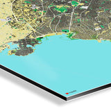 Athen-Karte [Jalma Design] Detail | Weltkarte Landkarte Stadtkarte von mapdid