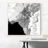 Athen-Karte [Kaia Design] im Raum 2 | Weltkarte Landkarte Stadtkarte von mapdid