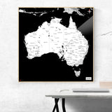 Australien-Karte [Kaia Design] im Raum 2 | Weltkarte Landkarte Stadtkarte von mapdid