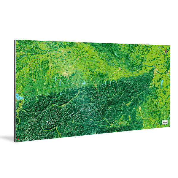 Österreich-Karte [Jalma Design] Weltkarte Landkarte Stadtkarte von mapdid