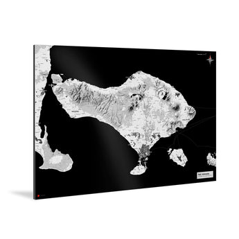 Bali-Karte [Kaia Design] Weltkarte Landkarte Stadtkarte von mapdid