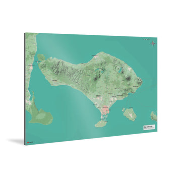 Bali-Karte [Nani Design] Weltkarte Landkarte Stadtkarte von mapdid