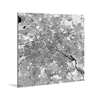 Berlin-Karte [Kaia Design] Weltkarte Landkarte Stadtkarte von mapdid