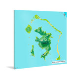 Bora Bora-Karte [Jalma Design] Weltkarte Landkarte Stadtkarte von mapdid