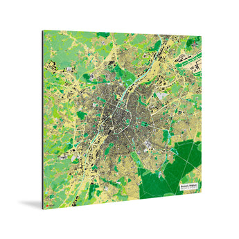 Brüssel-Karte [Jalma Design] Weltkarte Landkarte Stadtkarte von mapdid