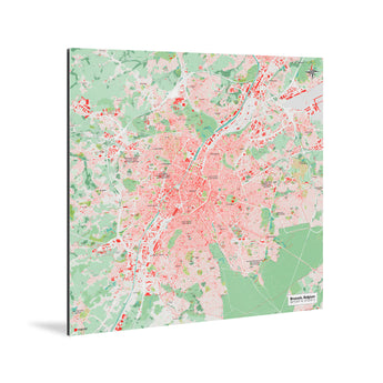 Brüssel-Karte [Nani Design] Weltkarte Landkarte Stadtkarte von mapdid