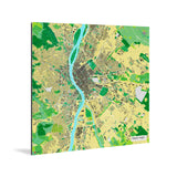Budapest-Karte [Jalma Design] Weltkarte Landkarte Stadtkarte von mapdid