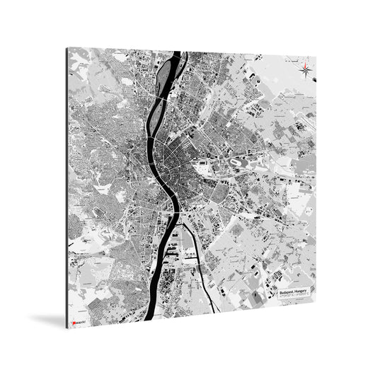 Budapest-Karte [Kaia Design] Weltkarte Landkarte Stadtkarte von mapdid