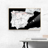 Jakobsweg-Karte [Kaia Design] im Raum 2 | Weltkarte Landkarte Stadtkarte von mapdid