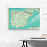 Jakobsweg-Karte [Nani Design] im Raum 2 | Weltkarte Landkarte Stadtkarte von mapdid