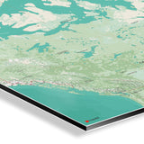 Kanada-Landkarte [Nani Design] Detail | Weltkarte Landkarte Stadtkarte von mapdid