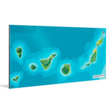 Landkarte Kanarische Inseln [Jalma Design] Weltkarte Landkarte Stadtkarte von mapdid