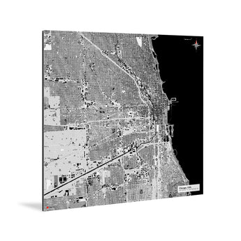 Chicago-Karte [Kaia Design] Weltkarte Landkarte Stadtkarte von mapdid