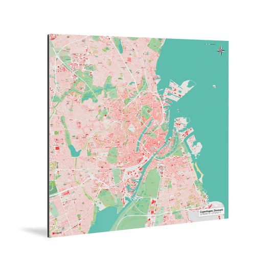 Kopenhagen-Karte [Nani Design] Weltkarte Landkarte Stadtkarte von mapdid