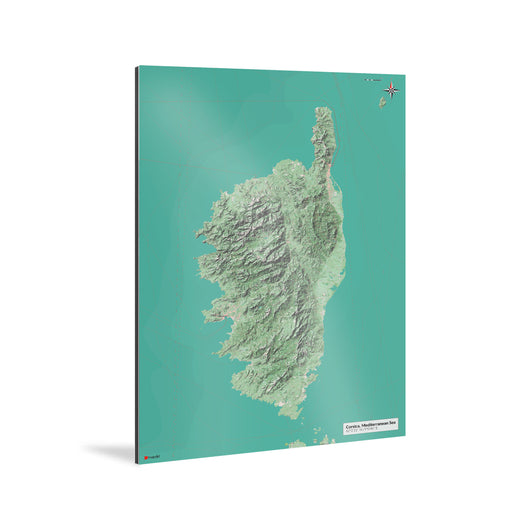 Korsika-Karte [Nani Design] Weltkarte Landkarte Stadtkarte von mapdid