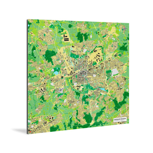 Dortmund-Karte [Jalma Design] Weltkarte Landkarte Stadtkarte von mapdid