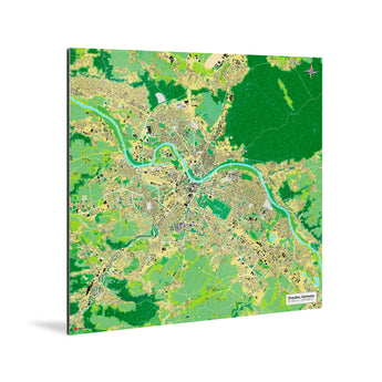 Dresden-Karte [Jalma Design] Weltkarte Landkarte Stadtkarte von mapdid
