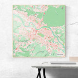 Dresden-Karte [Nani Design] im Raum 2 | Weltkarte Landkarte Stadtkarte von mapdid