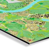 Düsseldorf-Karte [Jalma Design] Details | Weltkarte Landkarte Stadtkarte von mapdid