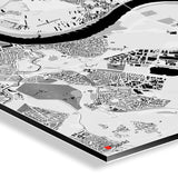 Düsseldorf-Karte [Kaia Design] Details | Weltkarte Landkarte Stadtkarte von mapdid