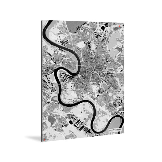 Düsseldorf-Karte [Kaia Design] Weltkarte Landkarte Stadtkarte von mapdid