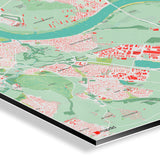 Düsseldorf-Karte [Nani Design] Details | Weltkarte Landkarte Stadtkarte von mapdid