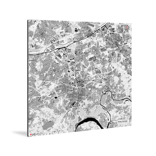Essen-Karte [Kaia Design] Weltkarte Landkarte Stadtkarte von mapdid