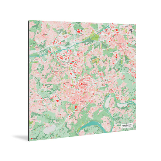 Essen-Karte [Nani Design] Weltkarte Landkarte Stadtkarte von mapdid