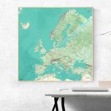 Europakarte [Nani Design] im Raum 1 | Weltkarte Landkarte Stadtkarte von mapdid