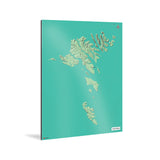 Färöer-Inseln-Landkarte [Nani Design] Weltkarte Landkarte Stadtkarte von mapdid