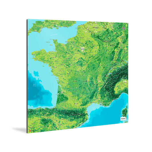 Frankreich-Karte [Jalma Design] Weltkarte Landkarte Stadtkarte von mapdid