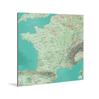 Frankreich-Karte [Nani Design] Weltkarte Landkarte Stadtkarte von mapdid