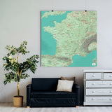 Frankreich-Karte [Nani Design] im Raum 1 | Weltkarte Landkarte Stadtkarte von mapdid