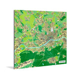 Frankfurt-Karte [Jalma Design] Weltkarte Landkarte Stadtkarte von mapdid