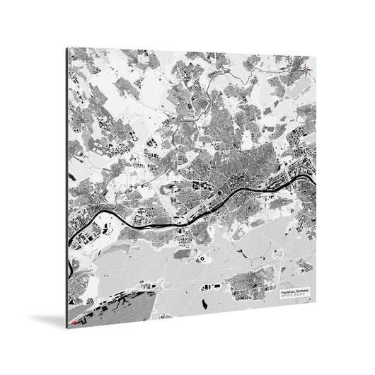 Frankfurt-Karte [Kaia Design] Weltkarte Landkarte Stadtkarte von mapdid