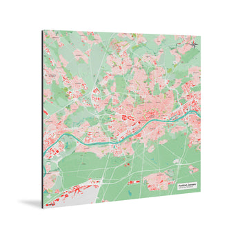 Frankfurt-Karte [Nani Design] Weltkarte Landkarte Stadtkarte von mapdid