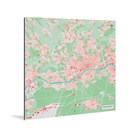 Frankfurt-Karte [Nani Design] Weltkarte Landkarte Stadtkarte von mapdid