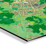 Freiburg-Karte [Jalma Design] Detail | Weltkarte Landkarte Stadtkarte von mapdid