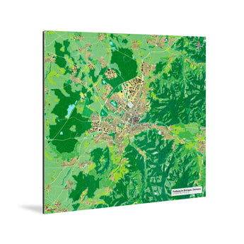 Freiburg-Karte [Jalma Design] Weltkarte Landkarte Stadtkarte von mapdid